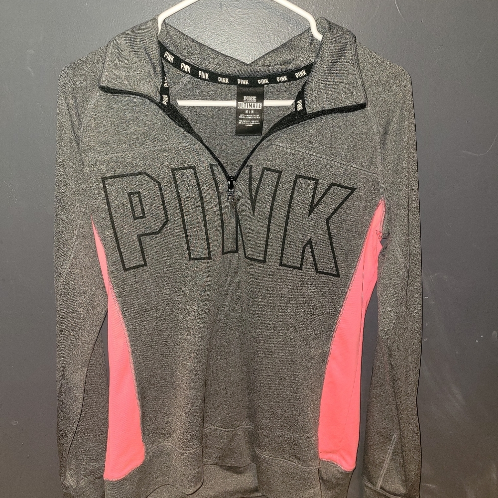 Pink 1/4 zip up. Size M
